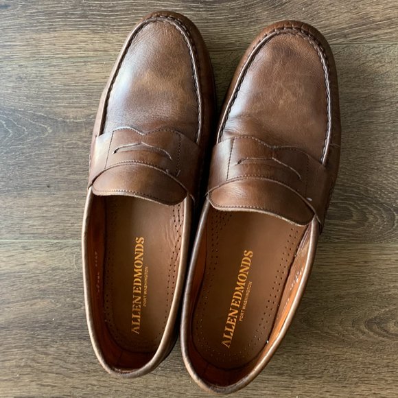 Allen Edmonds Cavanaugh Penny Loafer in Coffee - Picture 6 of 10